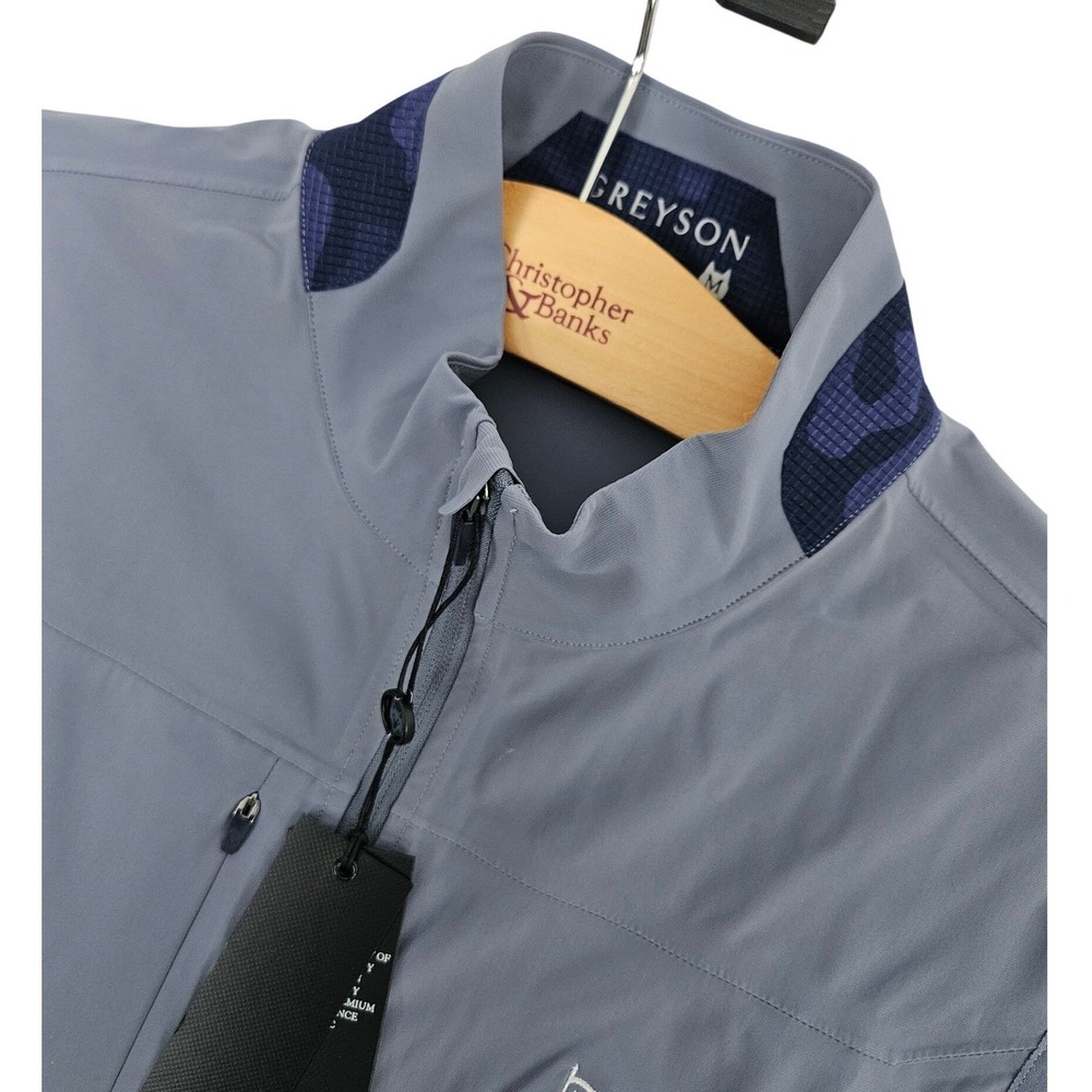 Greyson Coywolf Sport Vest Mens Large Shadow Grey LochenHeath Golf Full Zip NEW